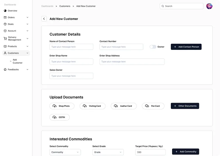 TradeFlow AI Interface 1